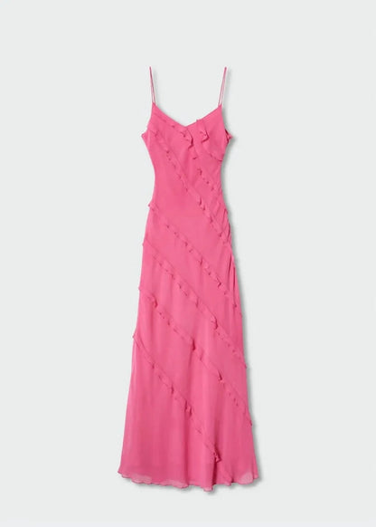 Violeta - Vestido Largo Elegante con Volantes