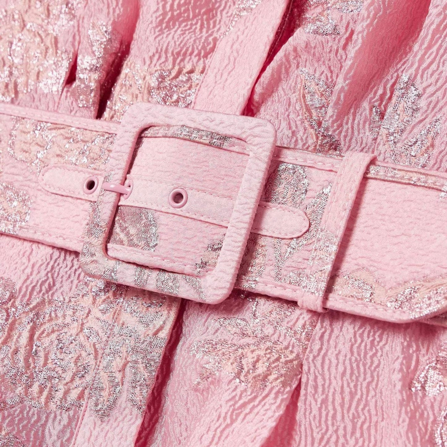 Bea - Vestido Rosa Largo con Cinturón