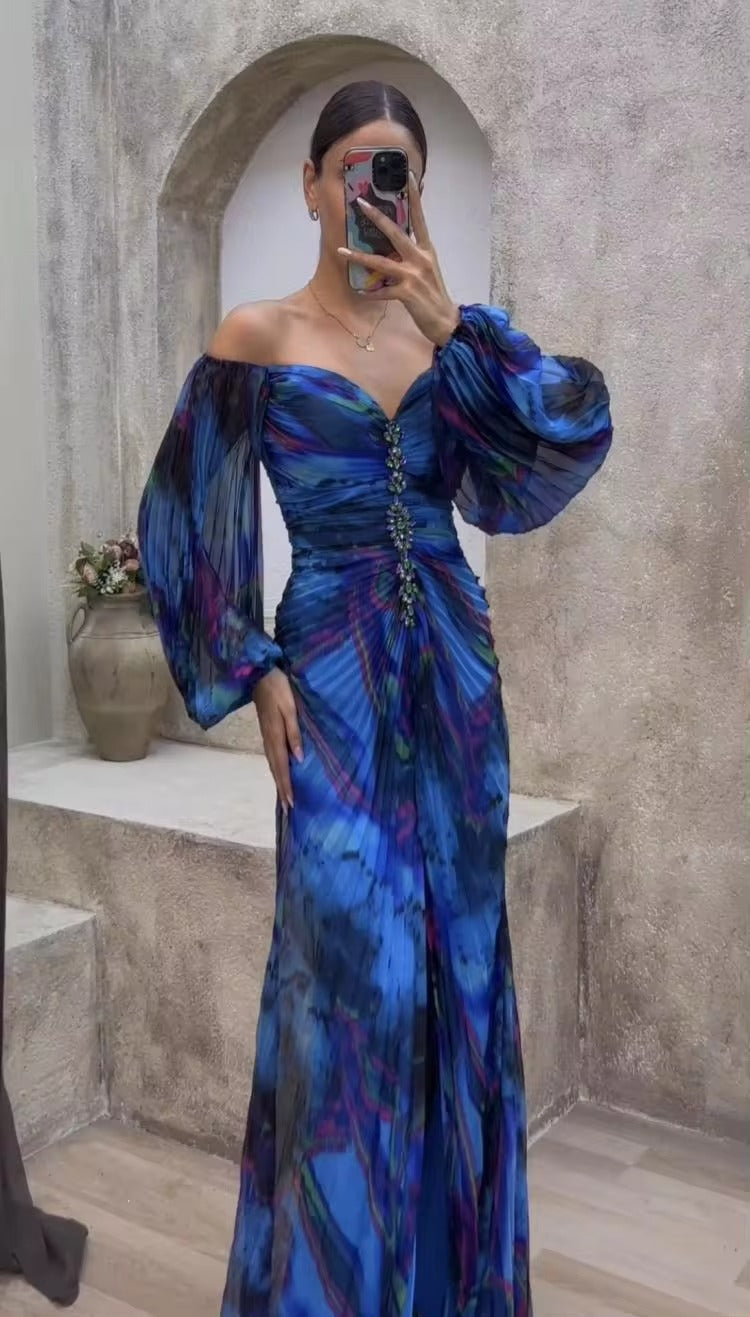 Triana - Vestido elegante colorido