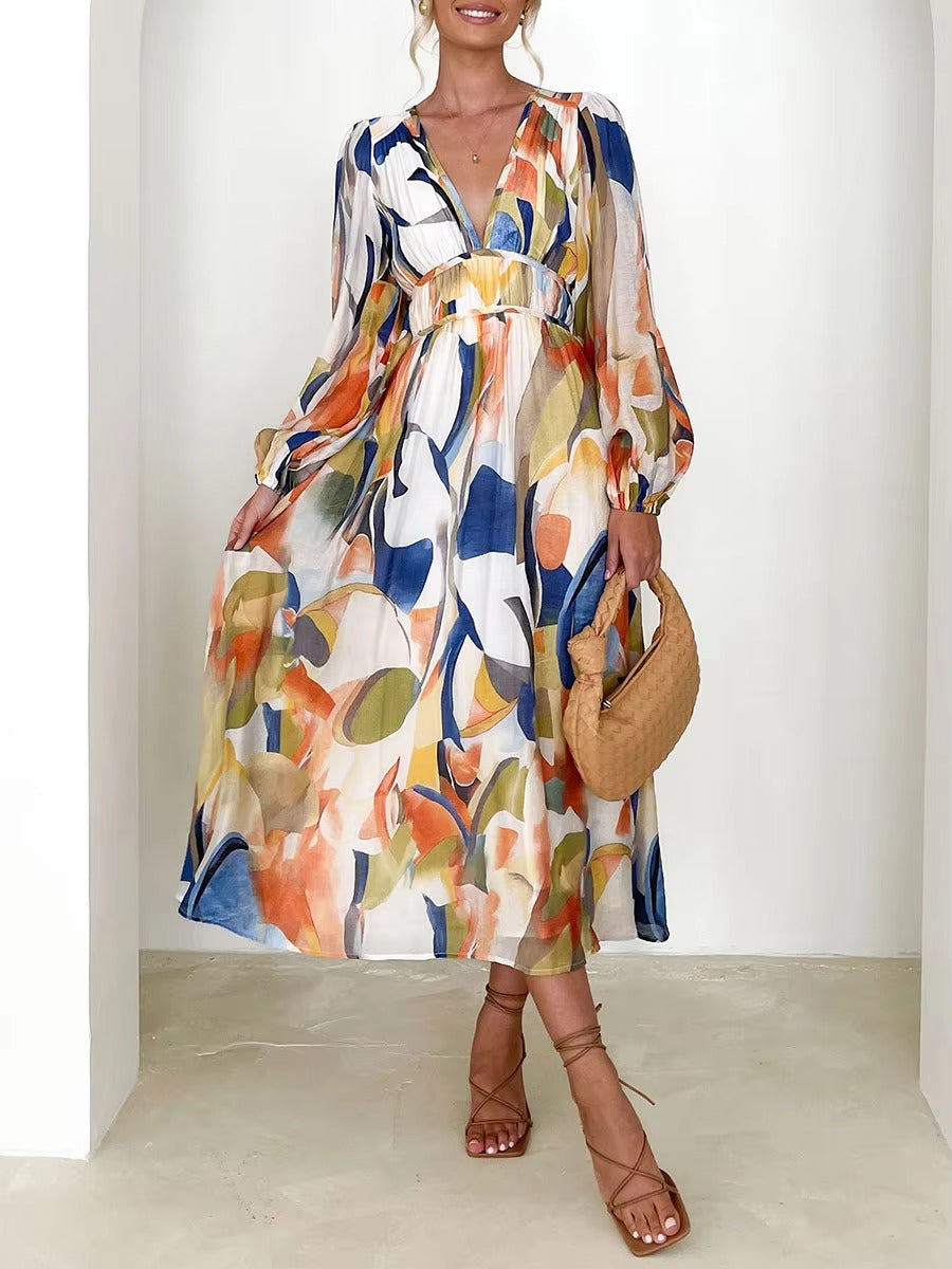 Nina - Vestido Elegante con estampado Floral
