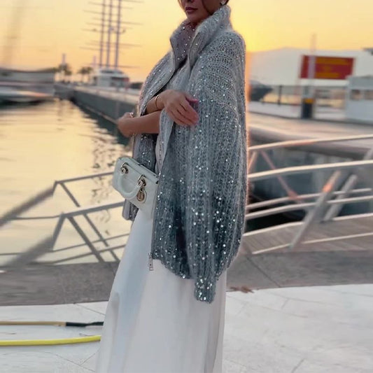 Micaela - Cárdigan Elegante con Cremallera