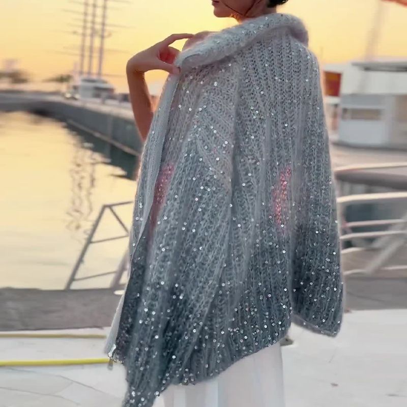 Micaela - Cárdigan Elegante con Cremallera