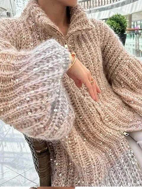 Micaela - Cárdigan Elegante con Cremallera