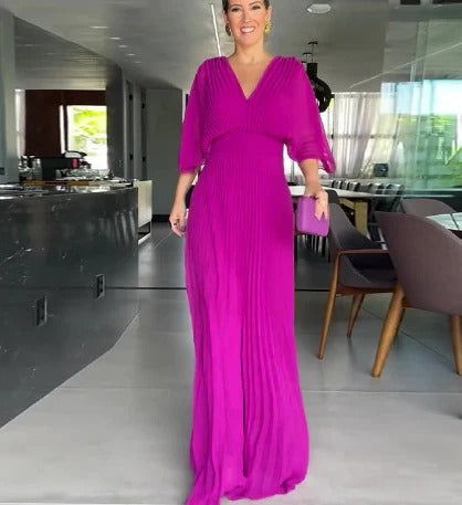 Victoria - Vestido Clásico Plisado