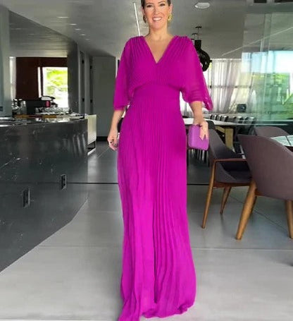 Victoria - Vestido Clásico Plisado