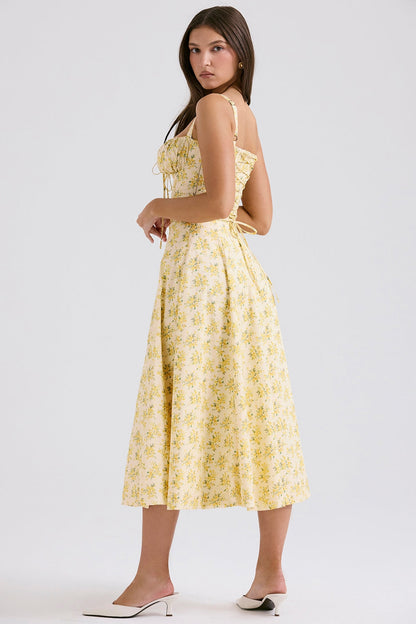 Zenia - Vestido Midi Ligero y Fluido