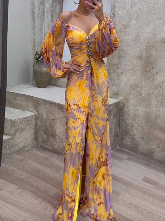 Triana - Vestido elegante colorido