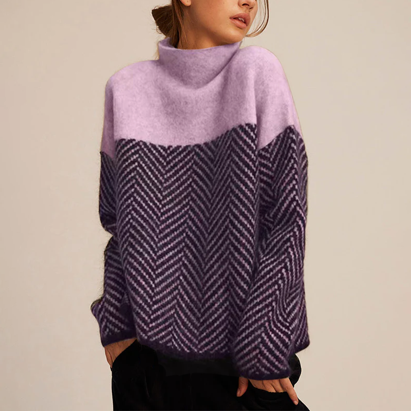 Martina - Suave jersey de cuello alto