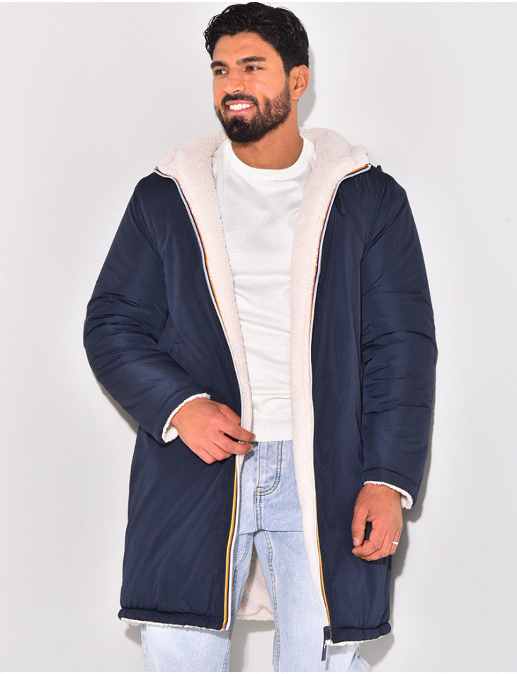 Arnoud | Warme casual lange jas