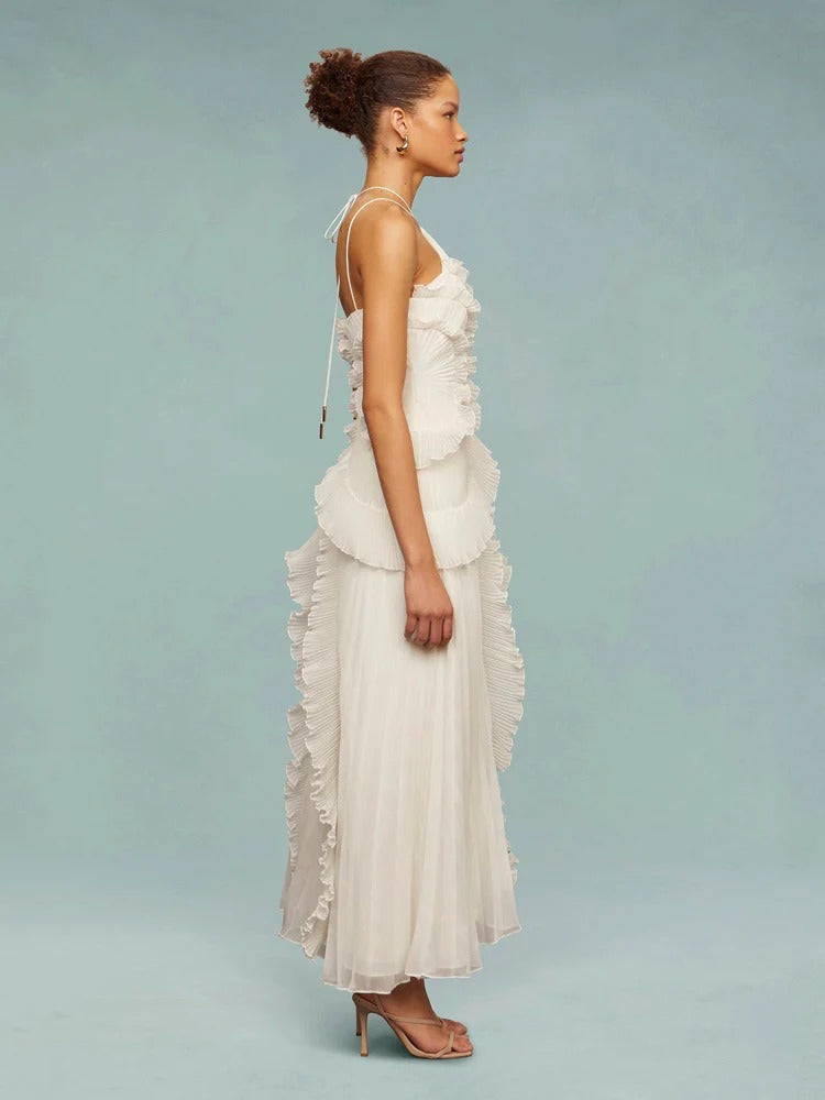 Marissa | Vestido Elegante con Volantes