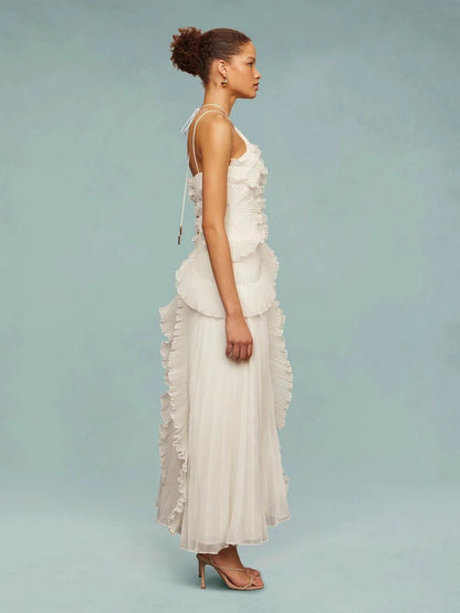 Marissa | Vestido Elegante con Volantes