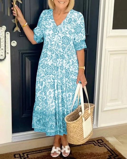 Paz - Vestido con Estampado Floral