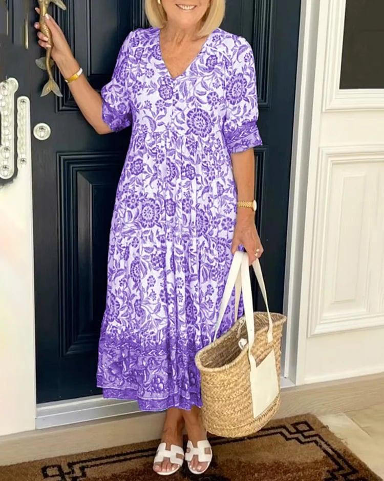 Paz - Vestido con Estampado Floral