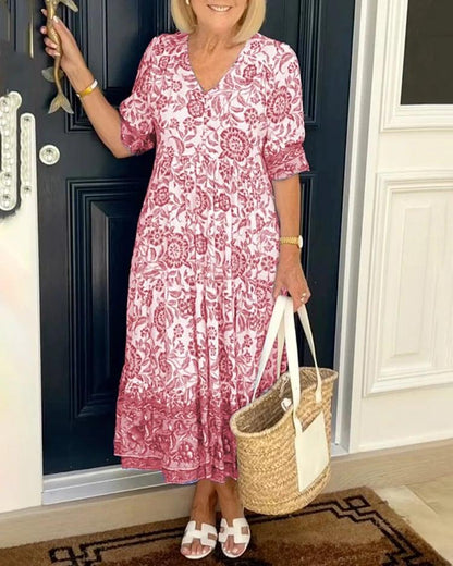 Paz - Vestido con Estampado Floral