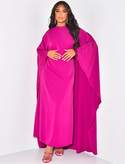 Salma - Vestido con Capa Fluida