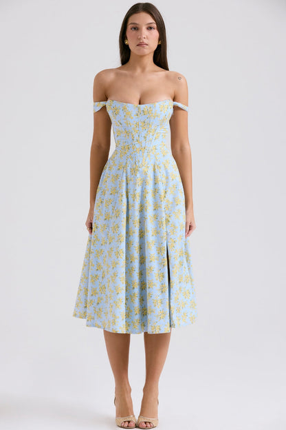 Zenia - Vestido Midi Ligero y Fluido