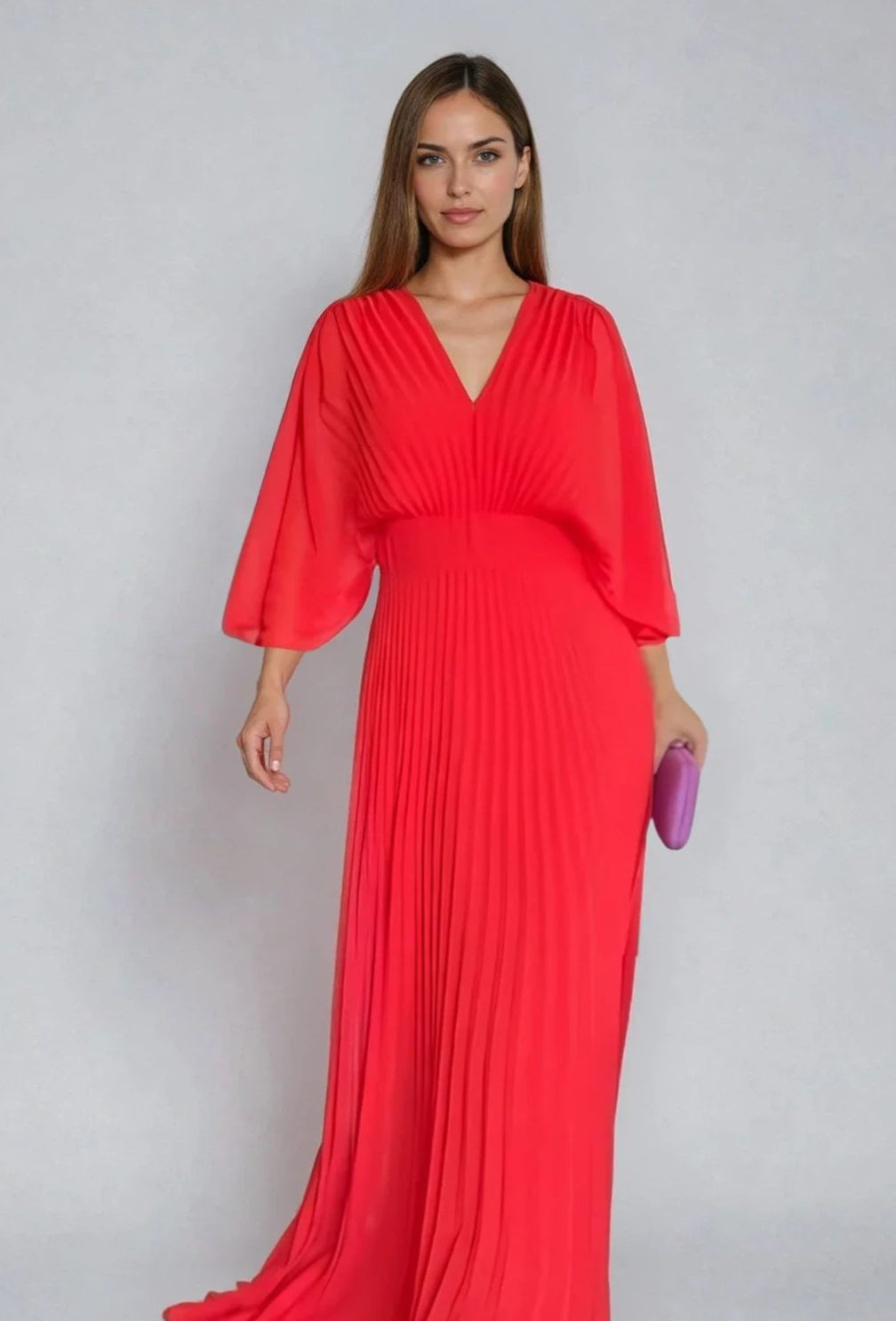 Olga - Vestido Clásico Plisado