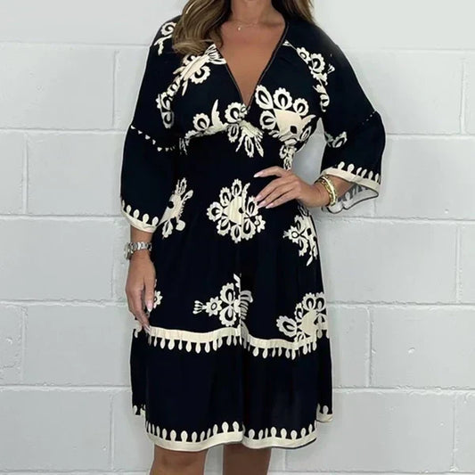 Gloria - Vestido con estampado elegante
