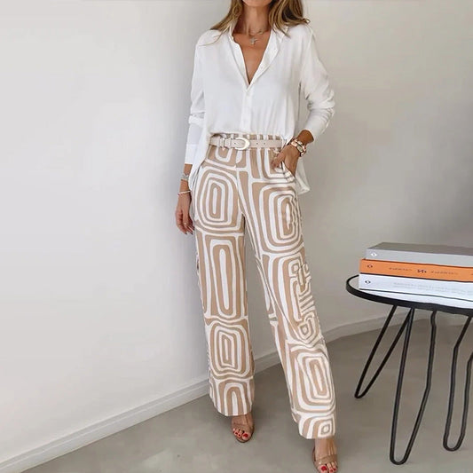 Lena - Conjunto Elegante + Cinturón de Regalo