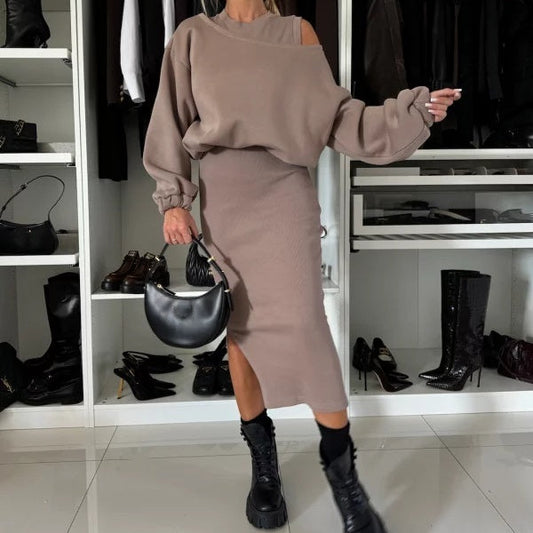 Naihara - Conjunto Vestido y Suéter