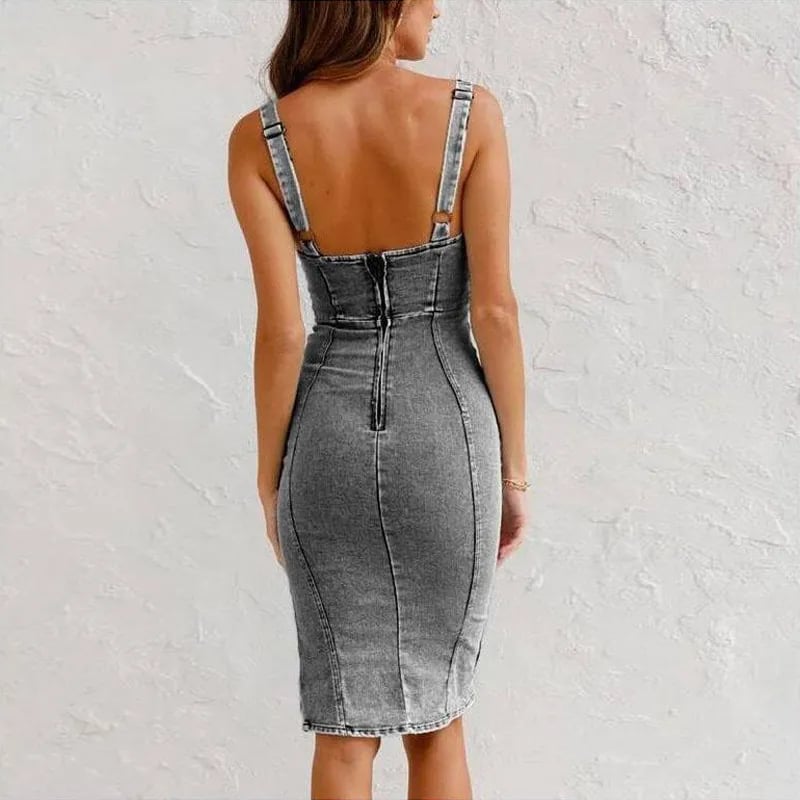 Genoveva - Vestido Midi Vaquero
