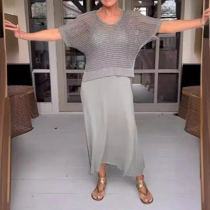 Fabiola | Elegante Conjunto Vestido con Top