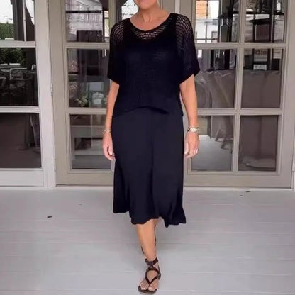 Fabiola | Elegante Conjunto Vestido con Top