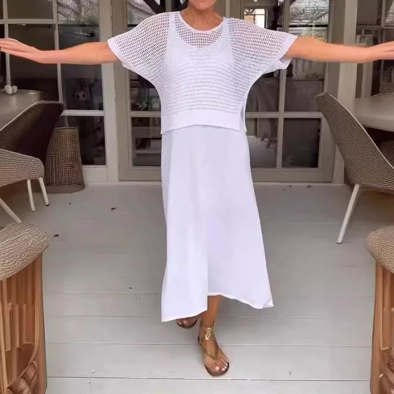 Fabiola | Elegante Conjunto Vestido con Top