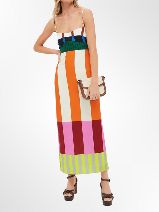 Neus - Vestido largo multicolor